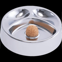 Mirror Silver Metal 2 pipe Ashtray