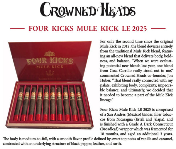 Crowned Heads Four Kicks Mule Kick Limited Edition 2025