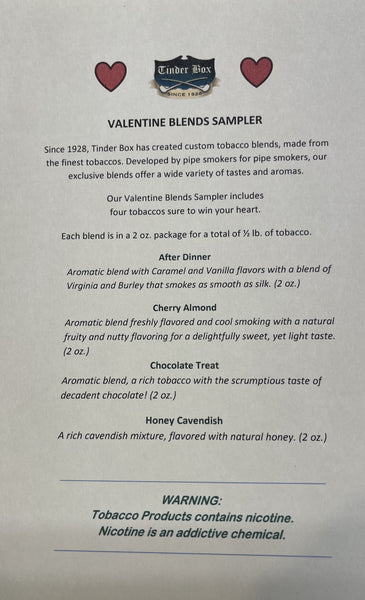 Valentine Blends Tobacco Sampler