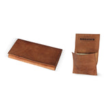 4th Generation Leather Rollup Hunter Brown Pouch