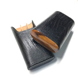 Brizard Lizard Black Cigar Case