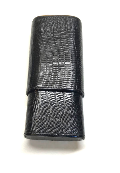 Brizard Lizard Black Cigar Case