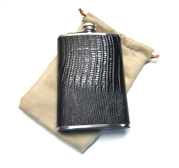 Brizard Black Lizard 6 oz. Flask