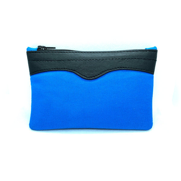 Canvas 6" Blue Pouch