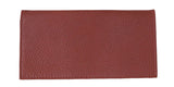 Genuine Leather Rollup Pouch - Brown