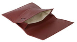 Genuine Leather Rollup Pouch - Brown