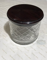 Walnut tobacco jar